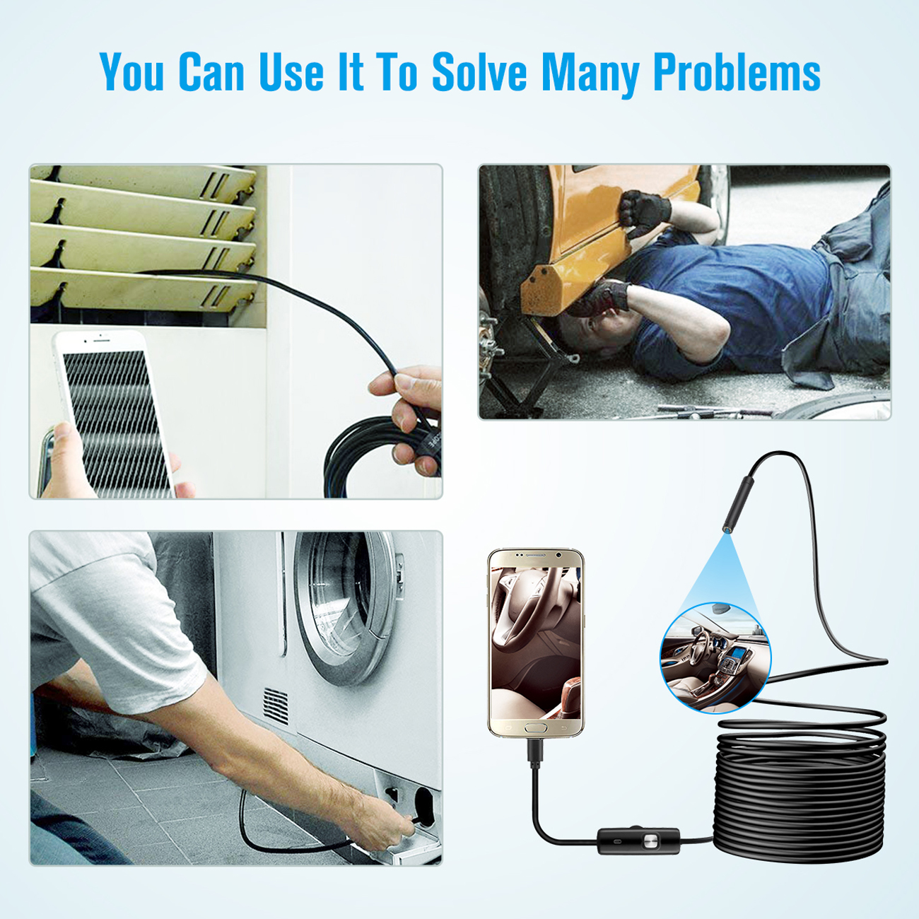 FirstPower Waterproof USB Endoscope Camera